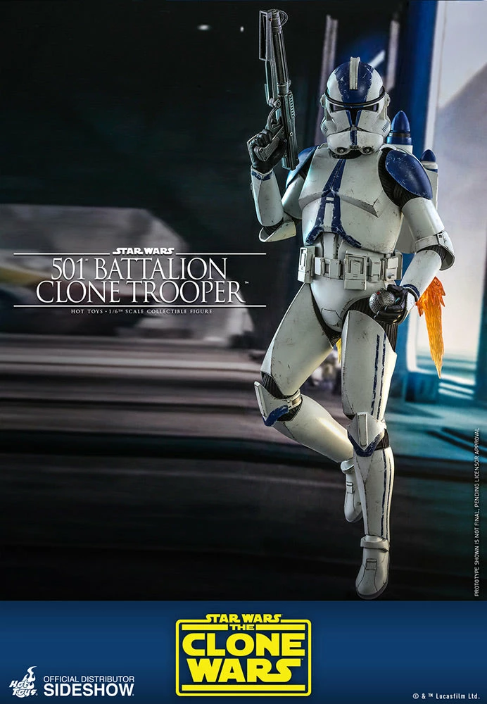 Sixth Scale Collectible Figures 501st Battalion Clone Trooper Sixth Scale Figure By Hot Toys The Clone Wars - Television Masterpiece Series 3 Sixth Scale Collectible Figures 501st Battalion Clone Trooper Sixth Scale Figure By Hot Toys The Clone Wars - Television Masterpiece Series