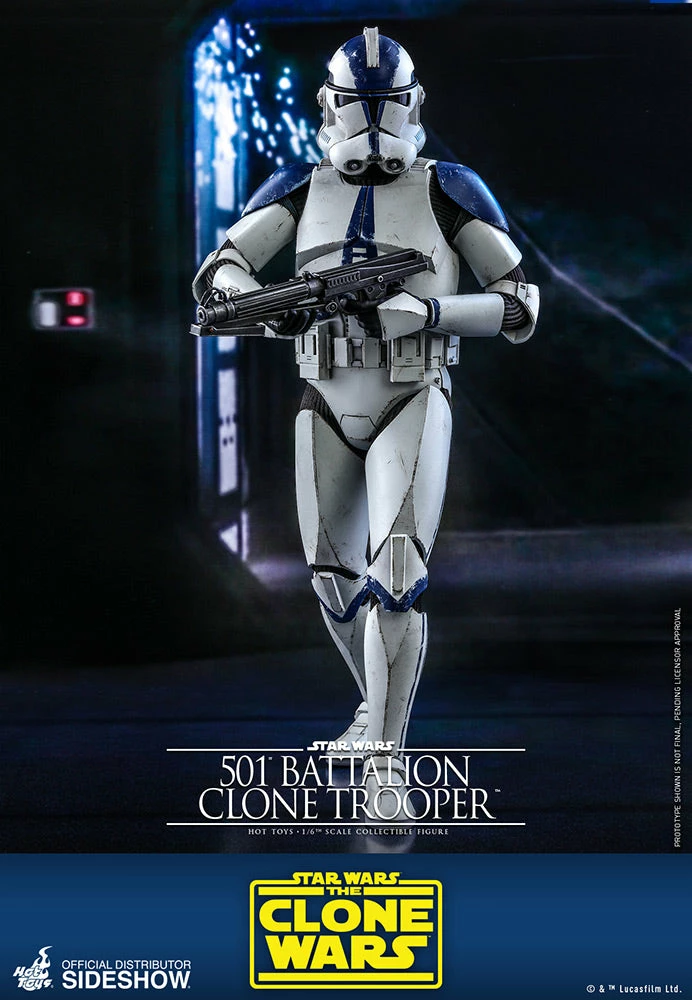 Sixth Scale Collectible Figures 501st Battalion Clone Trooper Sixth Scale Figure By Hot Toys The Clone Wars - Television Masterpiece Series 4 Sixth Scale Collectible Figures 501st Battalion Clone Trooper Sixth Scale Figure By Hot Toys The Clone Wars - Television Masterpiece Series