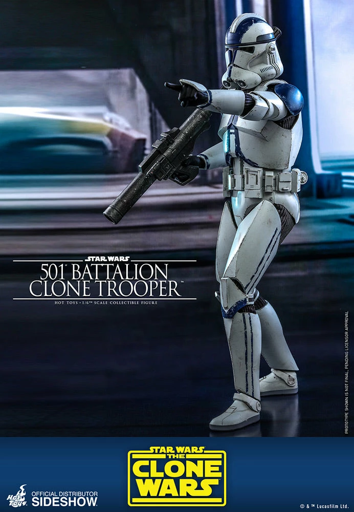 Sixth Scale Collectible Figures 501st Battalion Clone Trooper Sixth Scale Figure By Hot Toys The Clone Wars - Television Masterpiece Series 6 Sixth Scale Collectible Figures 501st Battalion Clone Trooper Sixth Scale Figure By Hot Toys The Clone Wars - Television Masterpiece Series