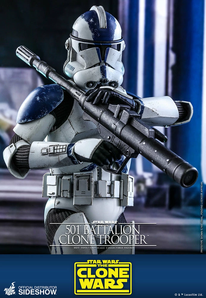 Sixth Scale Collectible Figures 501st Battalion Clone Trooper Sixth Scale Figure By Hot Toys The Clone Wars - Television Masterpiece Series 9 Sixth Scale Collectible Figures 501st Battalion Clone Trooper Sixth Scale Figure By Hot Toys The Clone Wars - Television Masterpiece Series