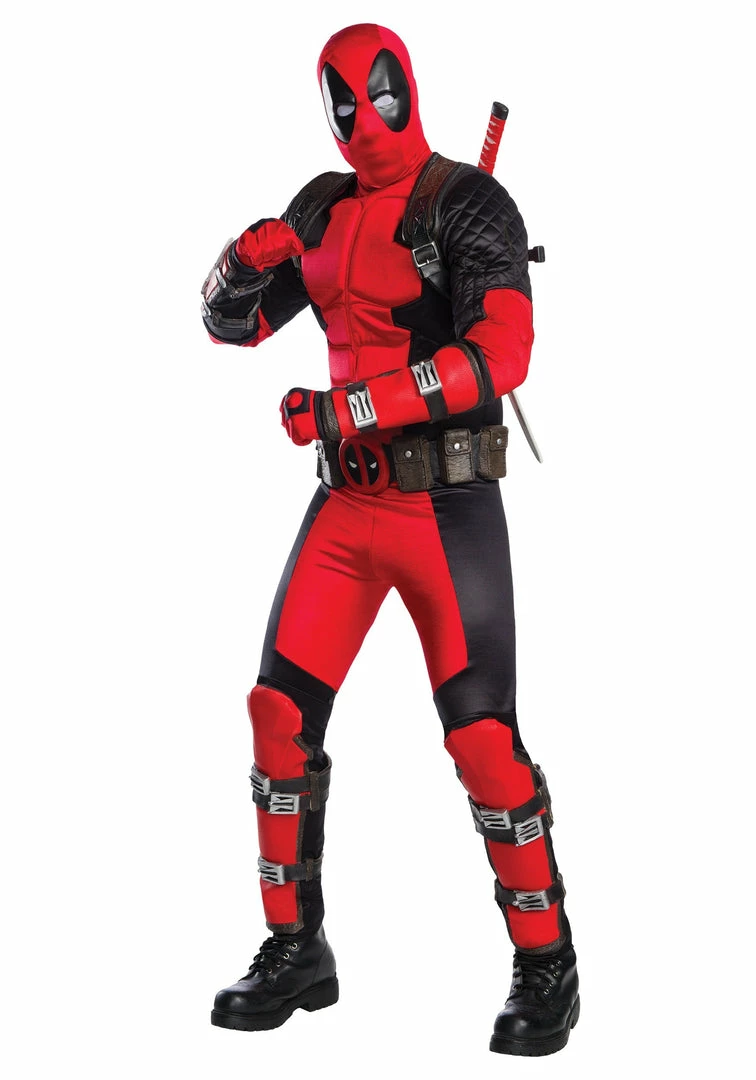 Halloweencostumes.com Men's Grand Heritage Deadpool Costume 1 Halloweencostumes.com Men's Grand Heritage Deadpool Costume