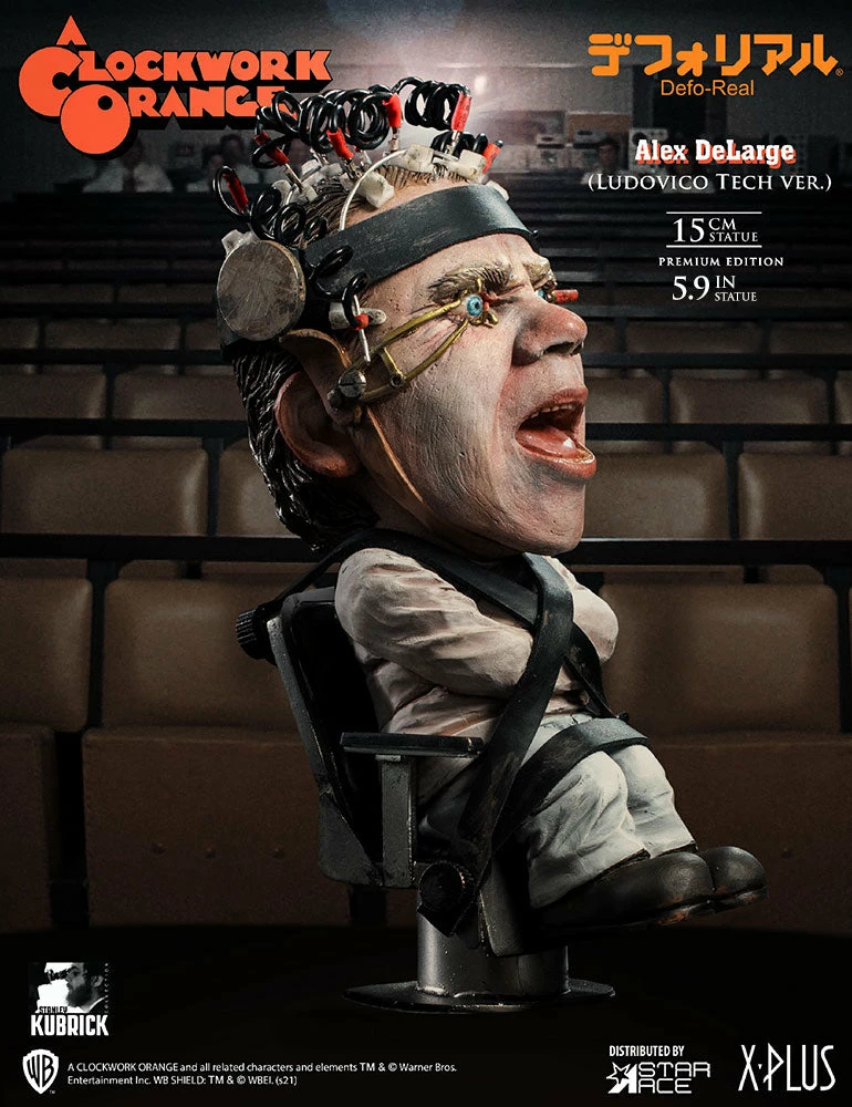 Alex DeLarge 2.0 (Ludovico Tech Version) Statue By Star Ace Toys Ltd. Defo-Real Series 4 Alex DeLarge 2.0 (Ludovico Tech Version) Statue By Star Ace Toys Ltd. Defo-Real Series