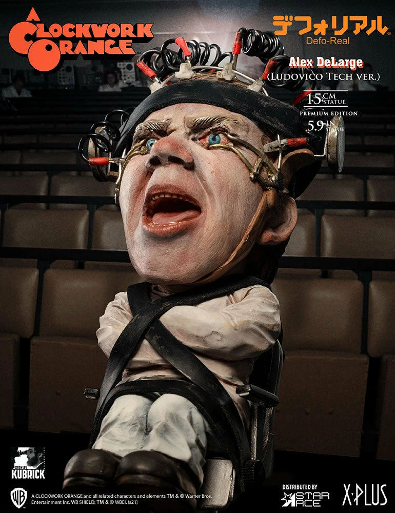 Alex DeLarge 2.0 (Ludovico Tech Version) Statue By Star Ace Toys Ltd. Defo-Real Series 6 Alex DeLarge 2.0 (Ludovico Tech Version) Statue By Star Ace Toys Ltd. Defo-Real Series