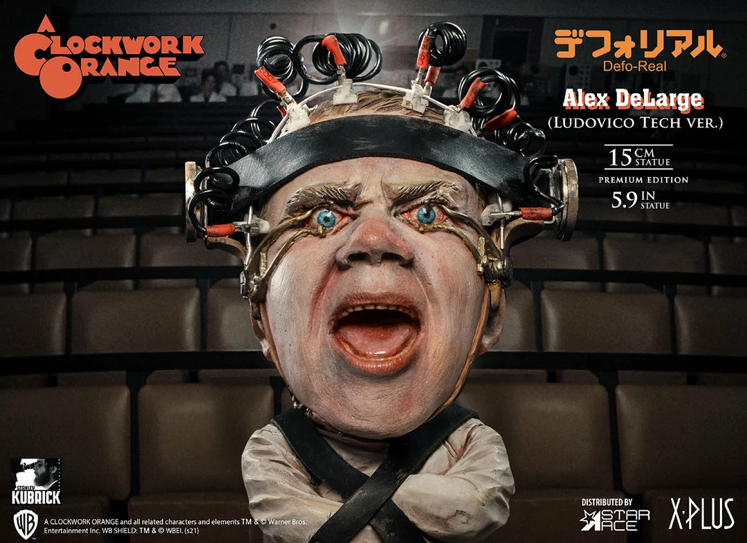 Alex DeLarge 2.0 (Ludovico Tech Version) Statue By Star Ace Toys Ltd. Defo-Real Series 7 Alex DeLarge 2.0 (Ludovico Tech Version) Statue By Star Ace Toys Ltd. Defo-Real Series