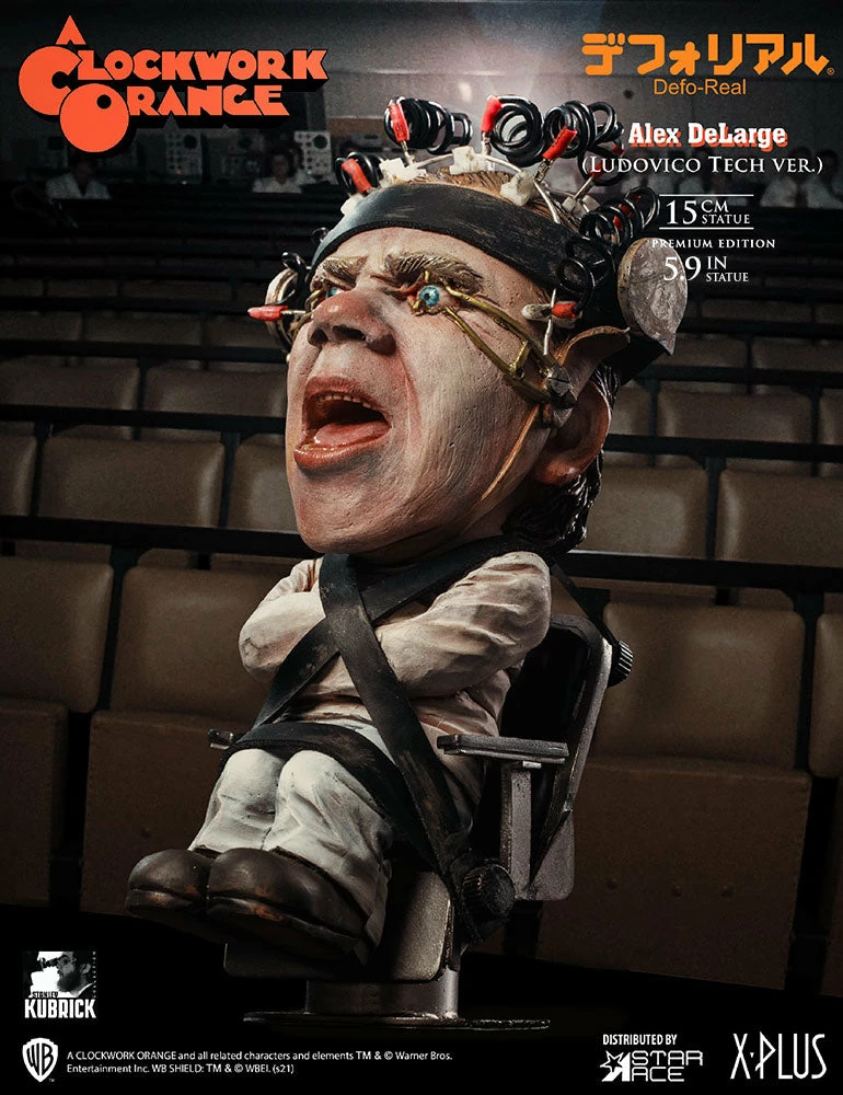 Alex DeLarge 2.0 (Ludovico Tech Version) Statue By Star Ace Toys Ltd. Defo-Real Series 9 Alex DeLarge 2.0 (Ludovico Tech Version) Statue By Star Ace Toys Ltd. Defo-Real Series