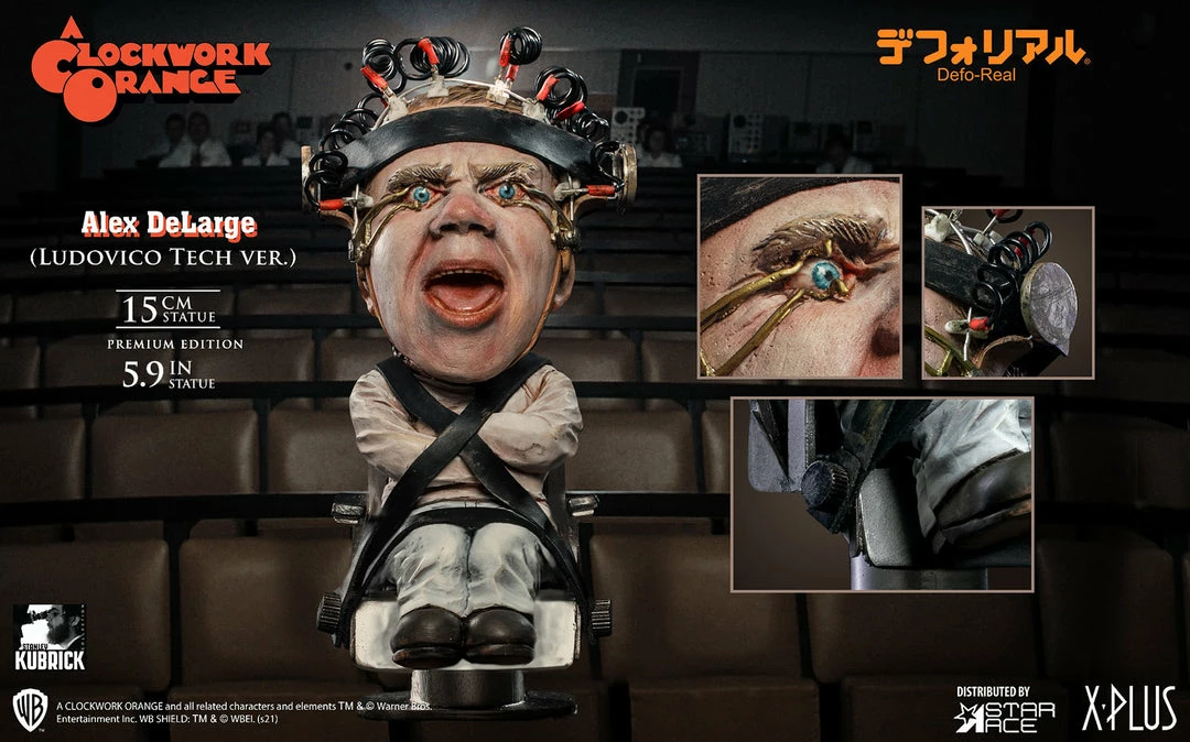 Alex DeLarge 2.0 (Ludovico Tech Version) Statue By Star Ace Toys Ltd. Defo-Real Series 11 Alex DeLarge 2.0 (Ludovico Tech Version) Statue By Star Ace Toys Ltd. Defo-Real Series