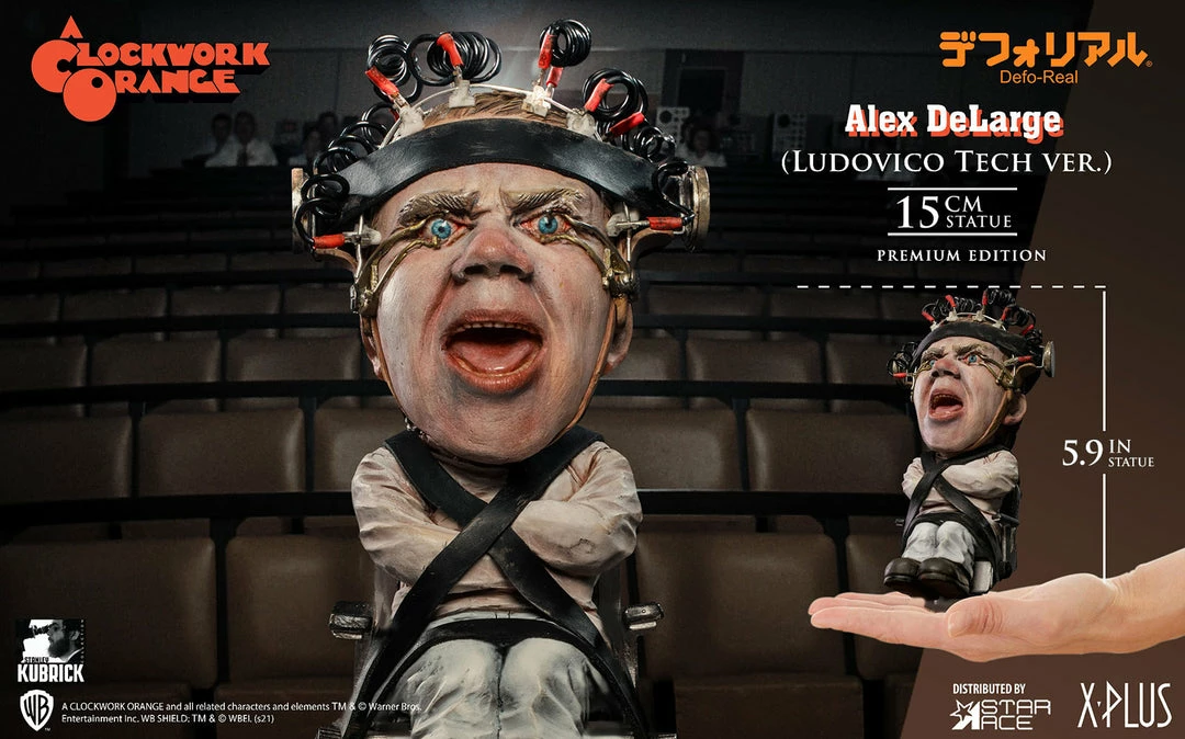 Alex DeLarge 2.0 (Ludovico Tech Version) Statue By Star Ace Toys Ltd. Defo-Real Series 12 Alex DeLarge 2.0 (Ludovico Tech Version) Statue By Star Ace Toys Ltd. Defo-Real Series