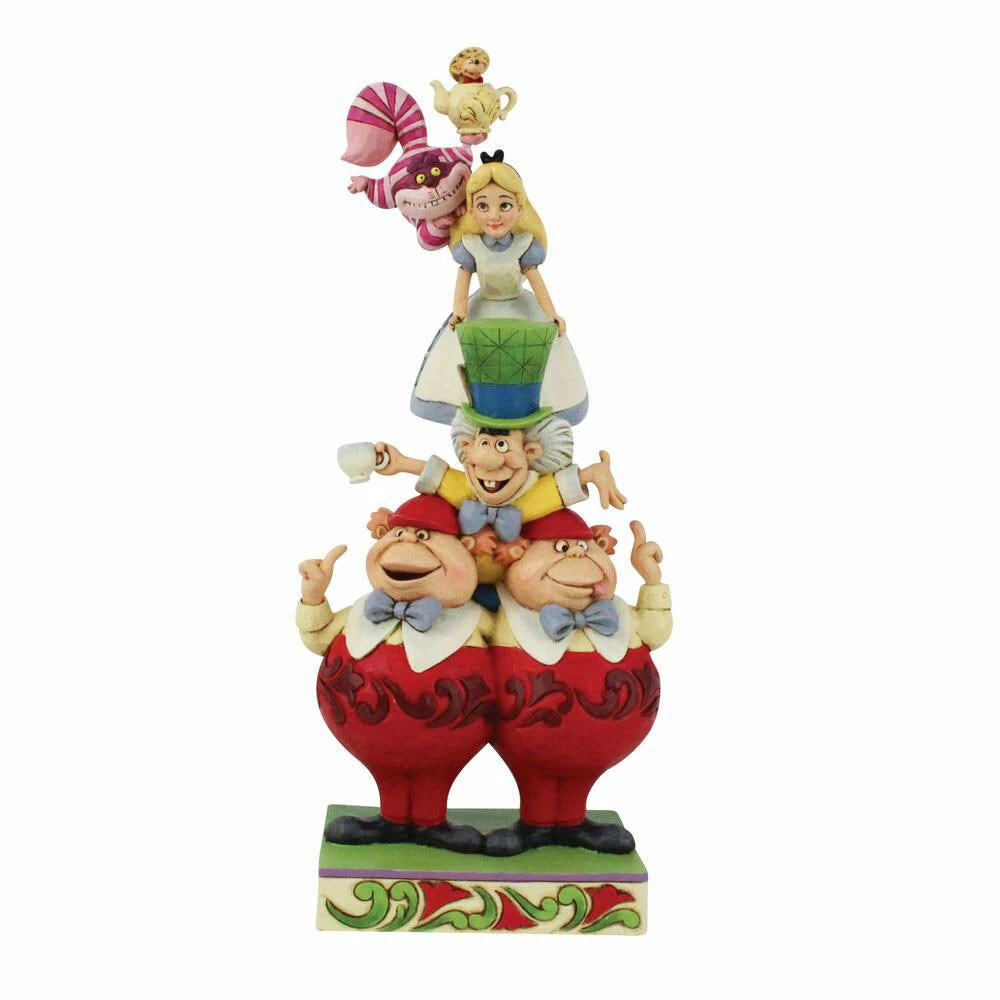 Alice In Wonderland Stacked Figurine By Enesco, LLC Disney Traditions - We're All Mad Here 2 Alice In Wonderland Stacked Figurine By Enesco, LLC Disney Traditions - We're All Mad Here