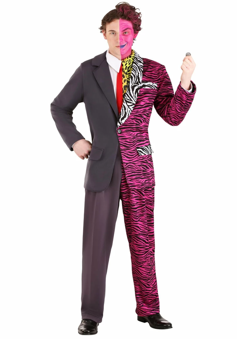 DC Comics Costumes Adult Batman Forever Two-Face Premium Costume Cosplay, Halloween Costumes 1 DC Comics Costumes Adult Batman Forever Two-Face Premium Costume Cosplay, Halloween Costumes