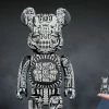Be@rbrick H.R. Giger (Black Chrome Version) 100% & 400% Bearbrick By Medicom Toy