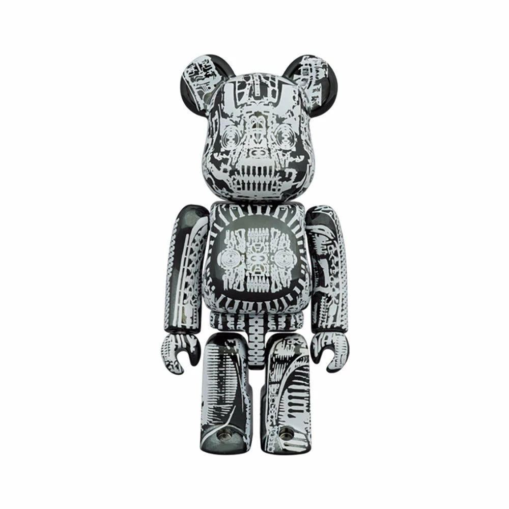Be@rbrick H.R. Giger (Black Chrome Version) 100% & 400% Bearbrick By Medicom Toy 3 Be@rbrick H.R. Giger (Black Chrome Version) 100% & 400% Bearbrick By Medicom Toy