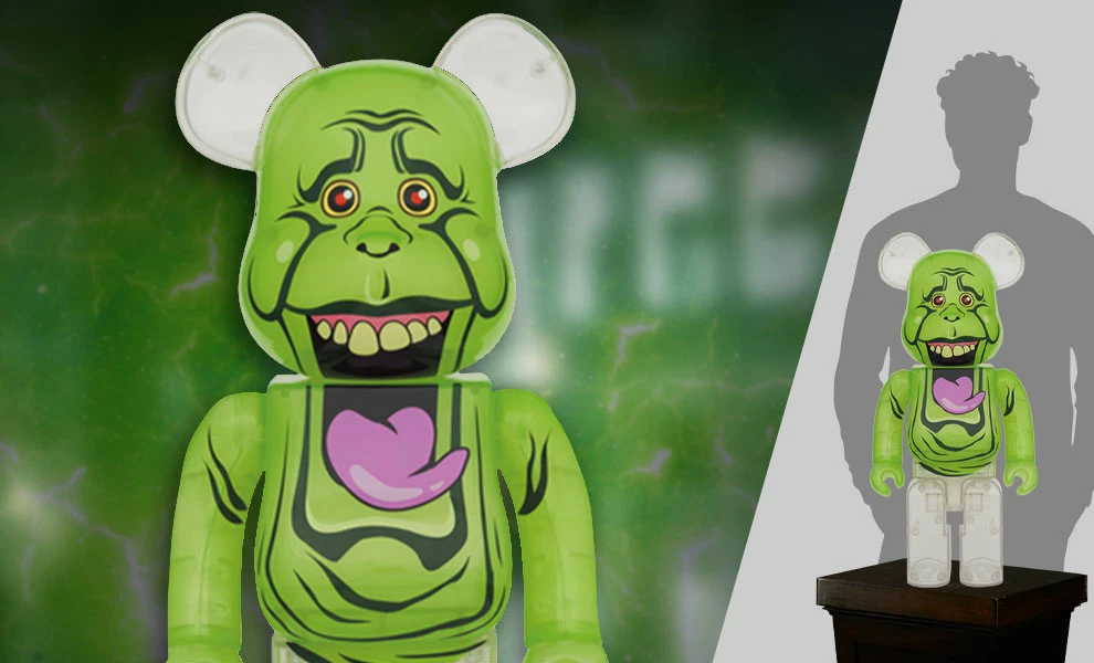 Ghostbusters Be@rbrick Slimer (Green Ghost) 1000% Bearbrick By Medicom Toy 1 Ghostbusters Be@rbrick Slimer (Green Ghost) 1000% Bearbrick By Medicom Toy