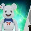 Ghostbusters Be@rbrick Stay Puft Marshmallow Man (White Chrome Version) 1000% Bearbrick By Medicom Toys 27.55"