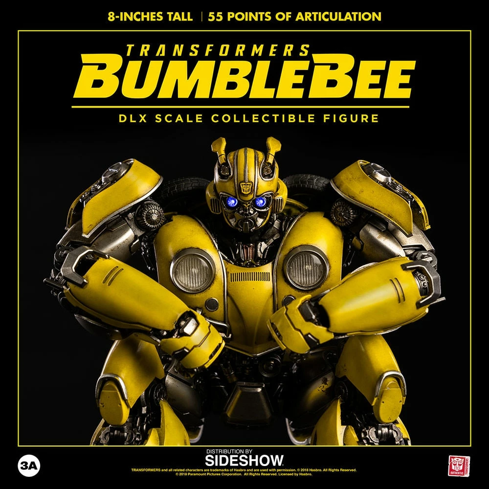 Bumblebee Collectible Figure By ThreeA Toys DLX Scale - Die-Cast Metal - Bumblebee Movie 4 Bumblebee Collectible Figure By ThreeA Toys DLX Scale - Die-Cast Metal - Bumblebee Movie