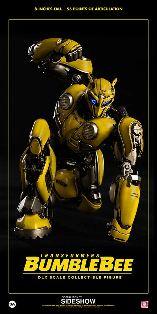 Bumblebee Collectible Figure By ThreeA Toys DLX Scale - Die-Cast Metal - Bumblebee Movie 3 Bumblebee Collectible Figure By ThreeA Toys DLX Scale - Die-Cast Metal - Bumblebee Movie