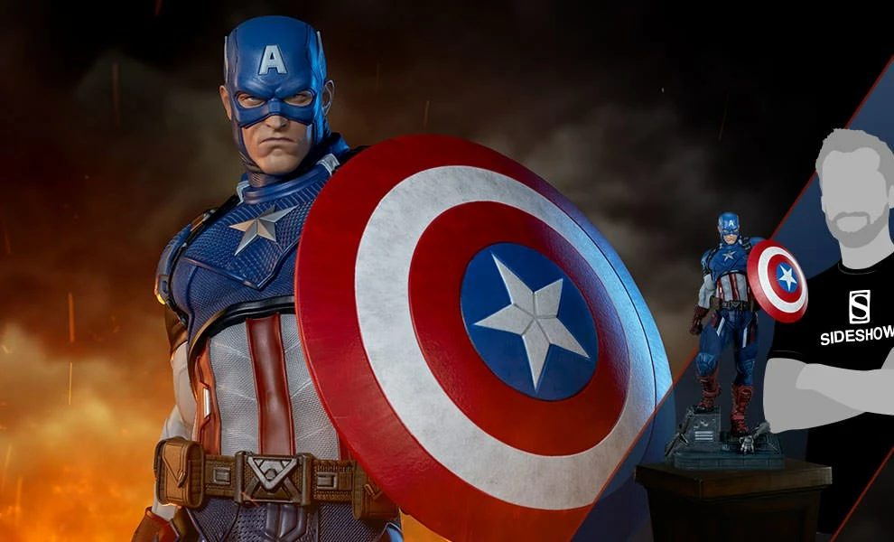 Captain America Premium Format™ Figure By Sideshow Collectibles Limited Edition 2 Captain America Premium Format™ Figure By Sideshow Collectibles Limited Edition