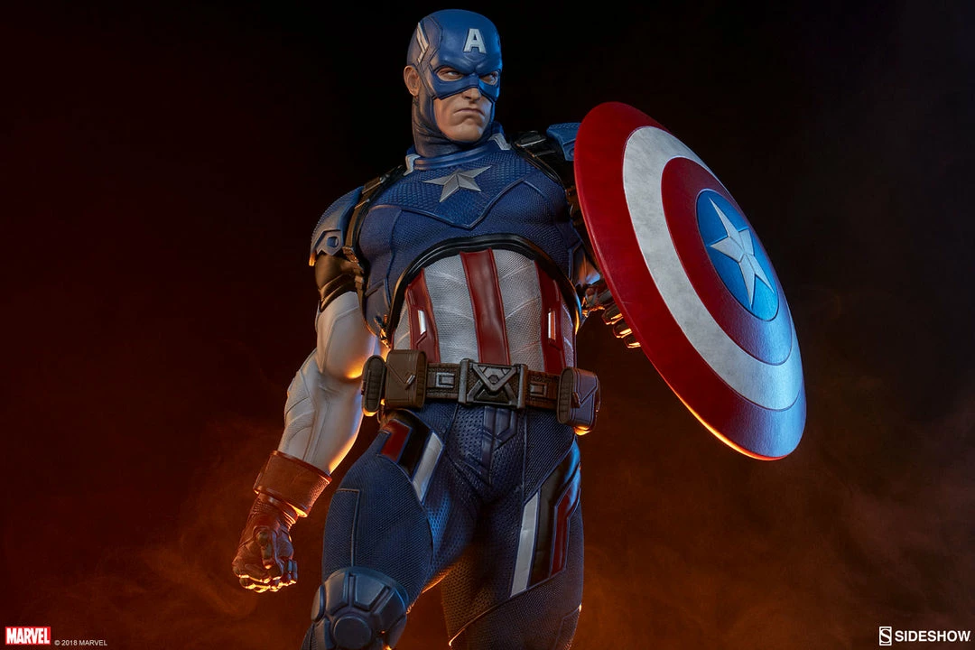 Captain America Premium Format™ Figure By Sideshow Collectibles Limited Edition 1 Captain America Premium Format™ Figure By Sideshow Collectibles Limited Edition
