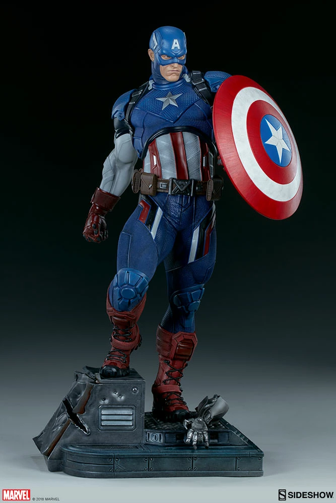 Captain America Premium Format™ Figure By Sideshow Collectibles Limited Edition 27 Captain America Premium Format™ Figure By Sideshow Collectibles Limited Edition