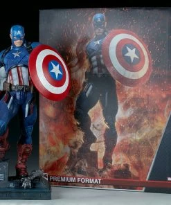 Captain America Premium Format™ Figure By Sideshow Collectibles Limited Edition 50 Captain America Premium Format™ Figure By Sideshow Collectibles Limited Edition