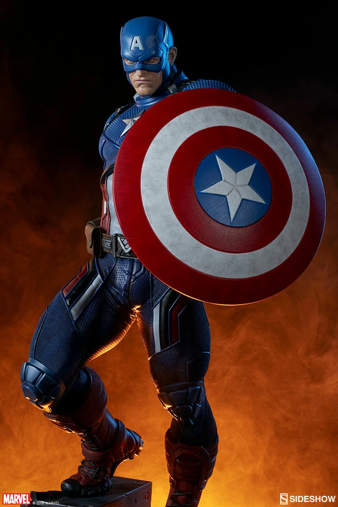 Captain America Premium Format™ Figure By Sideshow Collectibles Limited Edition 35 Captain America Premium Format™ Figure By Sideshow Collectibles Limited Edition