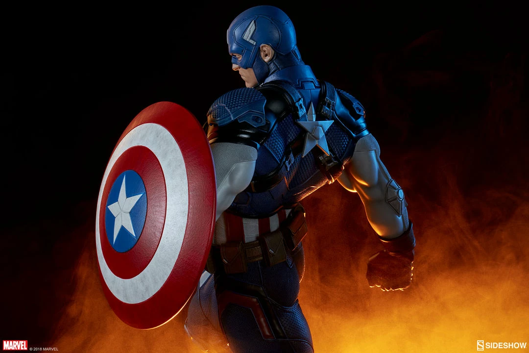 Captain America Premium Format™ Figure By Sideshow Collectibles Limited Edition 33 Captain America Premium Format™ Figure By Sideshow Collectibles Limited Edition