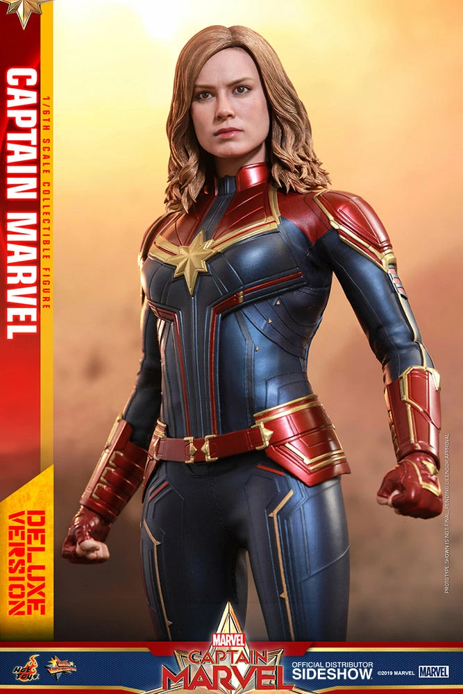 Avengers Earth's Heroes Captain Marvel Deluxe Version Sixth Scale Figure By Hot Toys Captain Marvel - Movie Masterpiece Series 8 Avengers Earth's Heroes Captain Marvel Deluxe Version Sixth Scale Figure By Hot Toys Captain Marvel - Movie Masterpiece Series