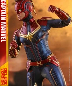 Avengers Earth's Heroes Captain Marvel Deluxe Version Sixth Scale Figure By Hot Toys Captain Marvel - Movie Masterpiece Series 37 Avengers Earth's Heroes Captain Marvel Deluxe Version Sixth Scale Figure By Hot Toys Captain Marvel - Movie Masterpiece Series