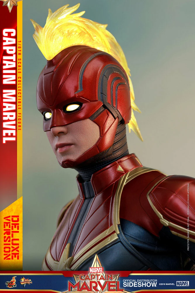 Avengers Earth's Heroes Captain Marvel Deluxe Version Sixth Scale Figure By Hot Toys Captain Marvel - Movie Masterpiece Series 15 Avengers Earth's Heroes Captain Marvel Deluxe Version Sixth Scale Figure By Hot Toys Captain Marvel - Movie Masterpiece Series