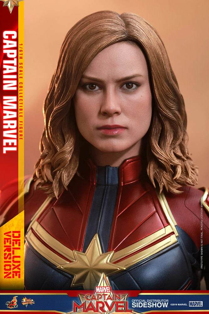 Avengers Earth's Heroes Captain Marvel Deluxe Version Sixth Scale Figure By Hot Toys Captain Marvel - Movie Masterpiece Series 16 Avengers Earth's Heroes Captain Marvel Deluxe Version Sixth Scale Figure By Hot Toys Captain Marvel - Movie Masterpiece Series