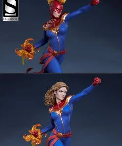 Captain Marvel Statue By Sideshow Collectibles Avengers Assemble Avengers Earth's Heroes
