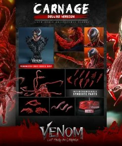 Carnage (Deluxe Version) Sixth Scale Figure By Hot Toys Movie Masterpiece Series - Venom: Let There Be Carnage 43 Carnage (Deluxe Version) Sixth Scale Figure By Hot Toys Movie Masterpiece Series - Venom: Let There Be Carnage