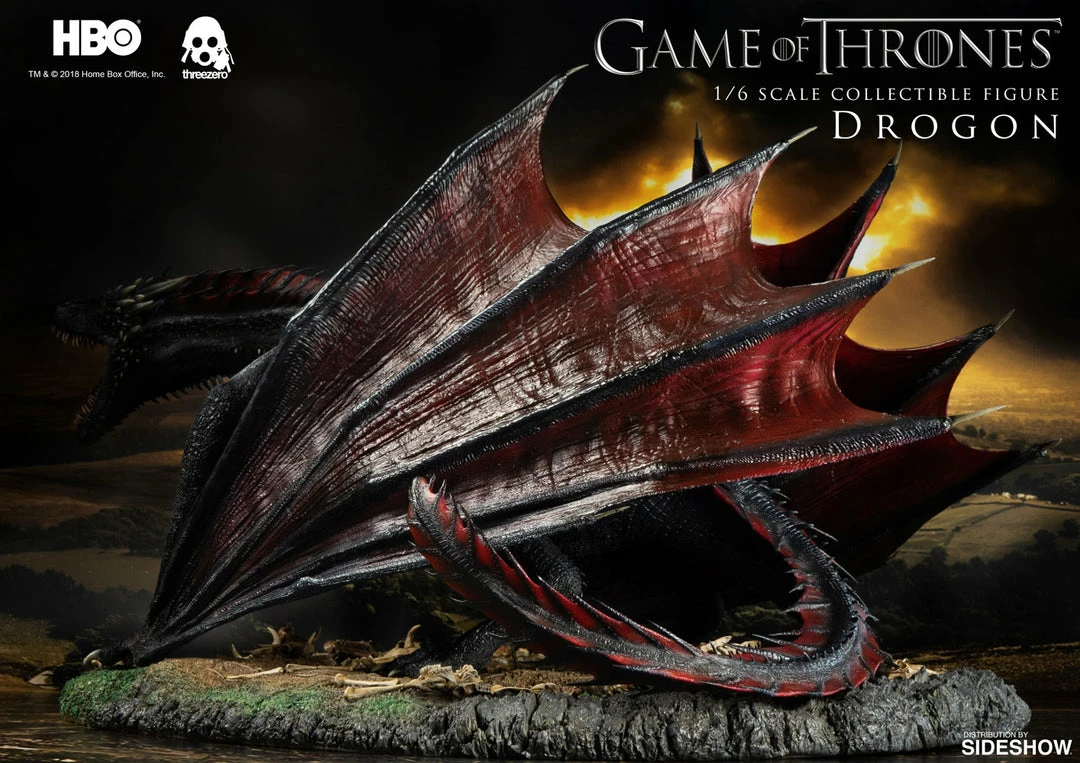 Game Of Thrones Drogon Sixth Scale Figure By Threezero 6 Game Of Thrones Drogon Sixth Scale Figure By Threezero