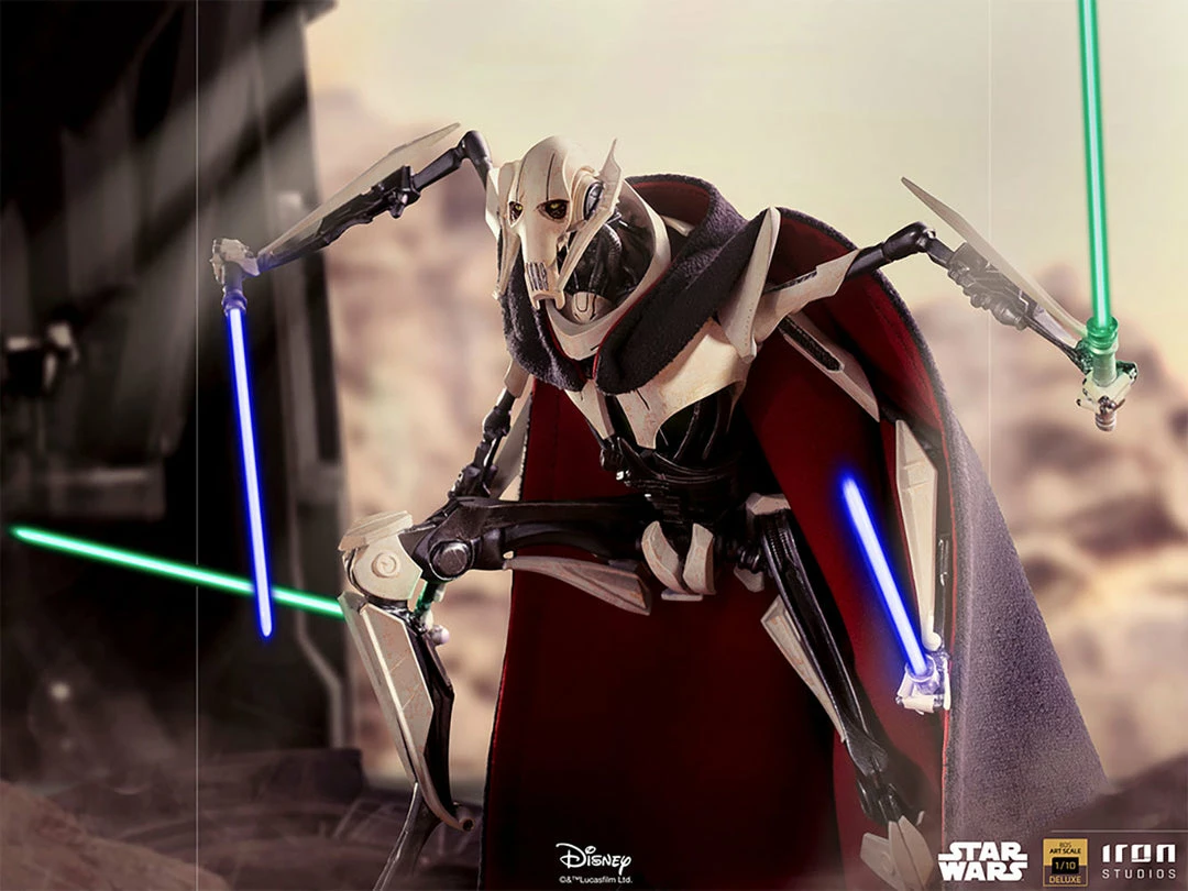 Iron Studios Star Wars General Grievous Deluxe 1:10 Scale Statue 12 Iron Studios Star Wars General Grievous Deluxe 1:10 Scale Statue