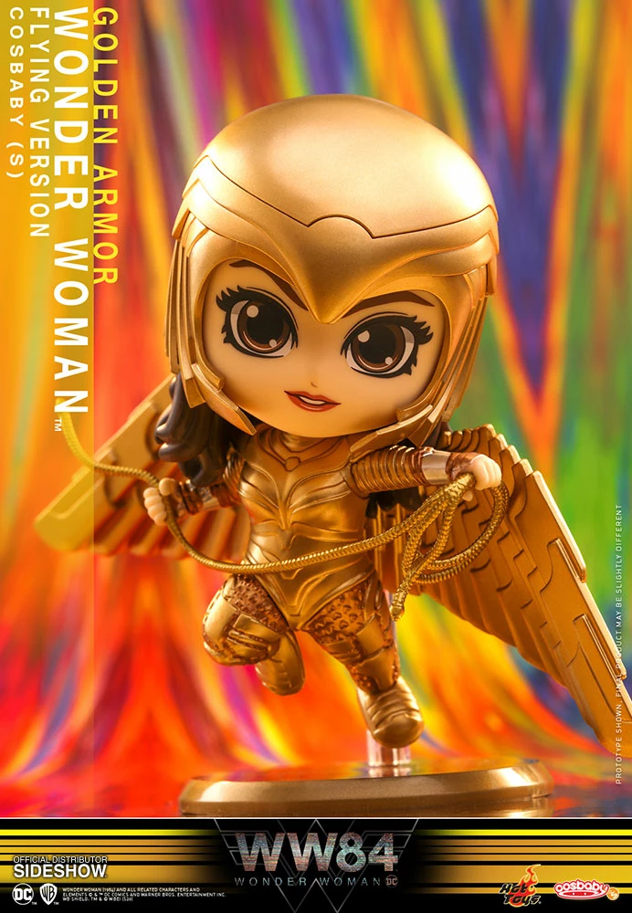 Golden Armor Wonder Woman (Flying Version) Collectible Figure By Hot Toys Wonder Woman 1984 - Cosbaby(S) Series 2 Golden Armor Wonder Woman (Flying Version) Collectible Figure By Hot Toys Wonder Woman 1984 - Cosbaby(S) Series
