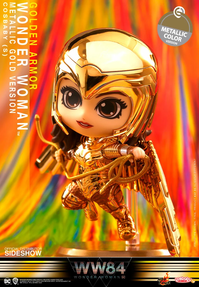 Golden Armor Wonder Woman (Metallic Gold Version) Collectible Figure By Hot Toys Wonder Woman 1984 - Cosbaby(S) Series 2 Golden Armor Wonder Woman (Metallic Gold Version) Collectible Figure By Hot Toys Wonder Woman 1984 - Cosbaby(S) Series