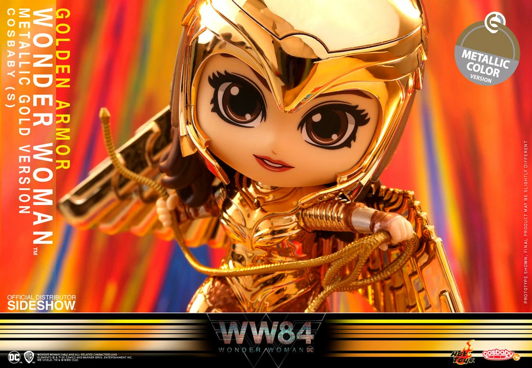 Golden Armor Wonder Woman (Metallic Gold Version) Collectible Figure By Hot Toys Wonder Woman 1984 - Cosbaby(S) Series 4 Golden Armor Wonder Woman (Metallic Gold Version) Collectible Figure By Hot Toys Wonder Woman 1984 - Cosbaby(S) Series