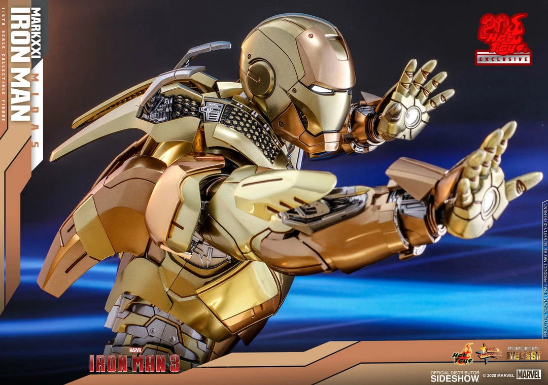 Iron Man Mark XXI (Midas) Sixth Scale Figure By Hot Toys Hot Toys Exclusive - Movie Masterpiece Series Diecast Avengers Earth's Heroes 12 Iron Man Mark XXI (Midas) Sixth Scale Figure By Hot Toys Hot Toys Exclusive - Movie Masterpiece Series Diecast Avengers Earth's Heroes