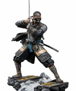 Jin Sakai Polystone Statue By Level52 Studios, 2020 Playstation Release Ghost Of Tsushima