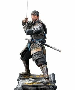 Jin Sakai Polystone Statue By Level52 Studios, 2020 Playstation Release Ghost Of Tsushima