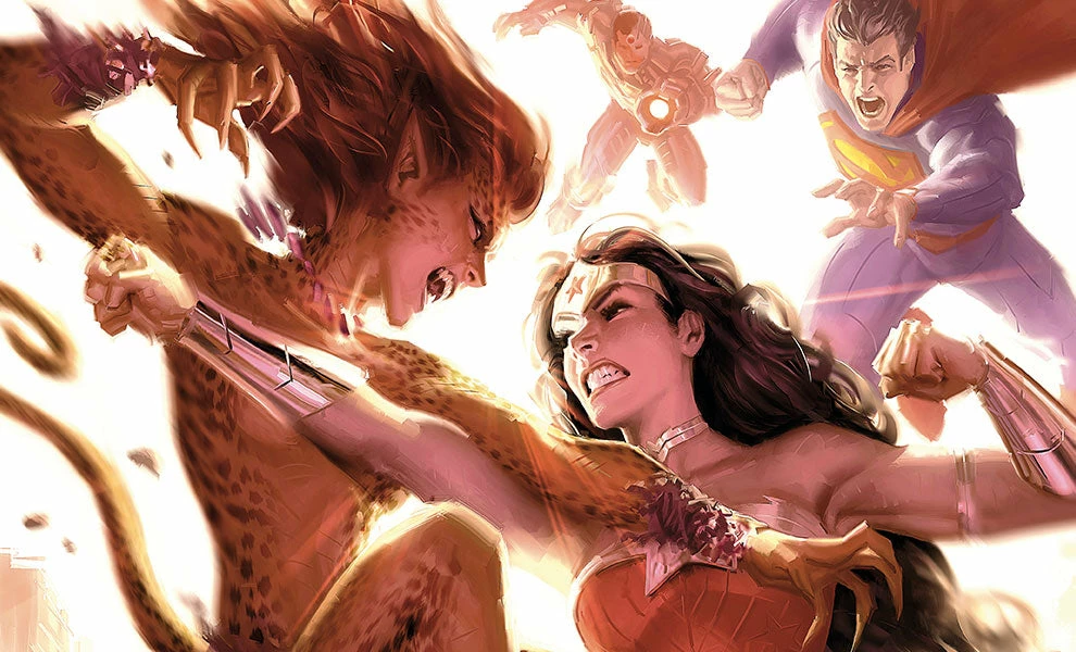 Wonder Woman Vs Cheetah Fine Art Print By Artist Alex Garner. Art Print By Sideshow Collectibles 1 Wonder Woman Vs Cheetah Fine Art Print By Artist Alex Garner. Art Print By Sideshow Collectibles