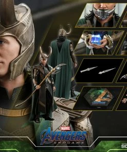 Loki Sixth Scale Figure By Hot Toys Movie Masterpiece Series - Avengers: Endgame 37 Loki Sixth Scale Figure By Hot Toys Movie Masterpiece Series - Avengers: Endgame