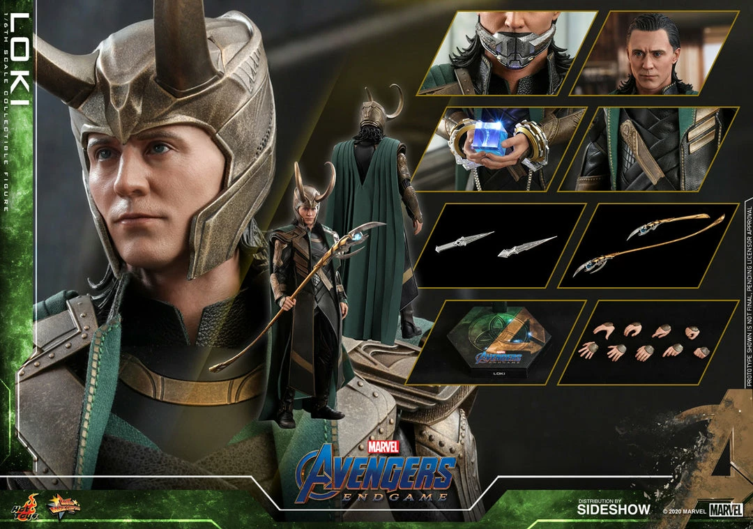 Loki Sixth Scale Figure By Hot Toys Movie Masterpiece Series - Avengers: Endgame 19 Loki Sixth Scale Figure By Hot Toys Movie Masterpiece Series - Avengers: Endgame