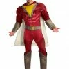 DC Comics Costumes Shazam! Deluxe Costume For Men Cosplay, Halloween Costumes