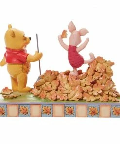 Pooh And Piglet Fall Figurine By Enesco, LLC Disney Traditions - Jumping Into Fall