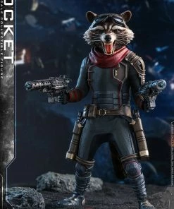 Avengers Earth's Heroes Rocket Sixth Scale Figure By Hot Toys Avengers: Endgame - Movie Masterpiece Series Guardians Of The Galaxy