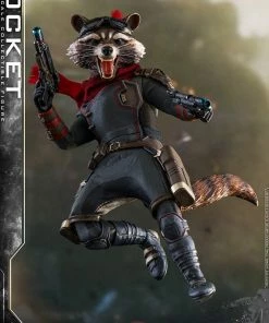 Avengers Earth's Heroes Rocket Sixth Scale Figure By Hot Toys Avengers: Endgame - Movie Masterpiece Series Guardians Of The Galaxy