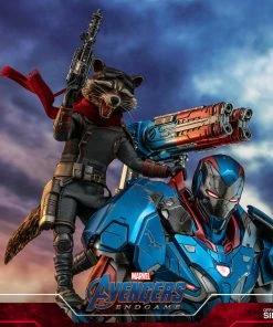 Avengers Earth's Heroes Rocket Sixth Scale Figure By Hot Toys Avengers: Endgame - Movie Masterpiece Series Guardians Of The Galaxy