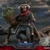 Avengers Earth's Heroes Rocket Sixth Scale Figure By Hot Toys Avengers: Endgame - Movie Masterpiece Series Guardians Of The Galaxy