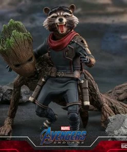 Avengers Earth's Heroes Rocket Sixth Scale Figure By Hot Toys Avengers: Endgame - Movie Masterpiece Series Guardians Of The Galaxy