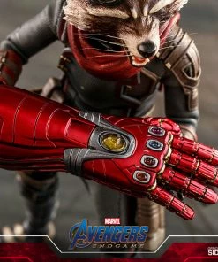 Avengers Earth's Heroes Rocket Sixth Scale Figure By Hot Toys Avengers: Endgame - Movie Masterpiece Series Guardians Of The Galaxy